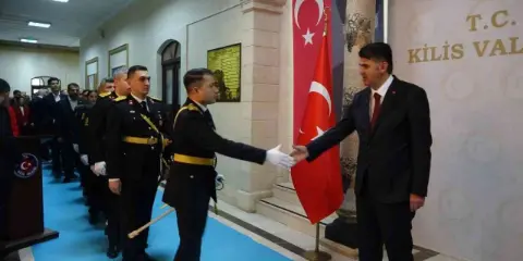 Kars Valisi Polat, Cumhuriyet Bayramı dolayısıyla tebrikleri kabul etti