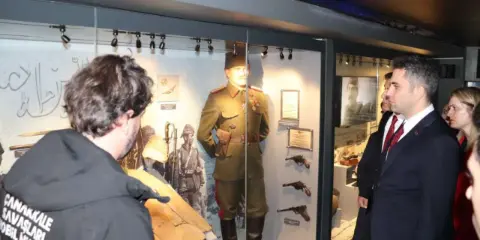 Çanakkale Destanını anlatan müze tırı Selendi’de