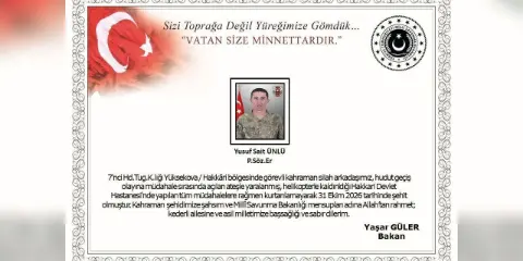 Kahreden haber! Sınırda açılan ateş bir askerimizi şehit etti