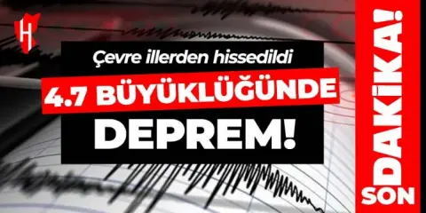 Ege Denizi'nde 4.7 Büyüklüğünde Sarsıntı