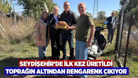 Seydişehir’de ilk kez üretildi, toprağın altından renk renk çıkıyor