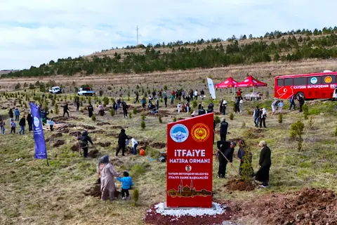 Kayseri İtfaiyesinin 100. yılı anısına 500 fidan dikildi