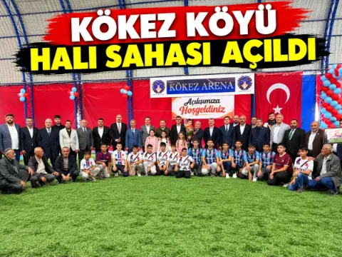 Kökez Köyü Kapalı Halı Sahası Törenle Açıldı