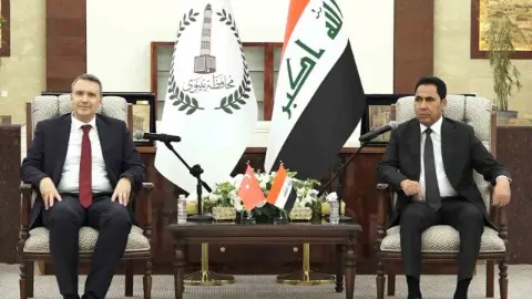 Türkiye’nin Bağdat Büyükelçisi İnan, Musul Valisi Dehil ile bir araya geldi