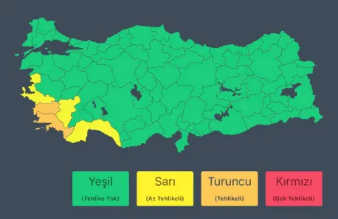 26 Ekim Aydın, İzmir, Muğla, Denizli ve Antalya Hava Durumu! İçişleri Bakanlığı Uyardı Sel ve Hortum Riski