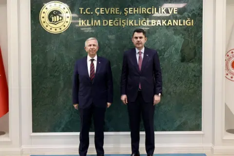 Bakan Kurum, Mansur Yavaş ile Görüştü