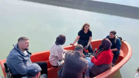 Su Ürünleri Fakültesi Öğrencileri Demirören Barajı'nda Saha Çalışması Yürüttü