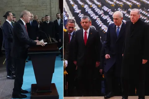 Cumhurbaşkanı Erdoğan ve devlet erkanı Anıtkabir'i ziyaret etti