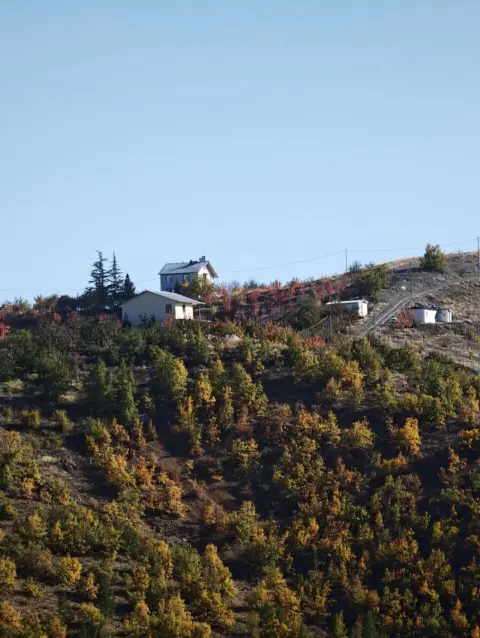 Konya’da hatıraların suya karıştığı mahalle yerini sonbahar güzelliğine bıraktı