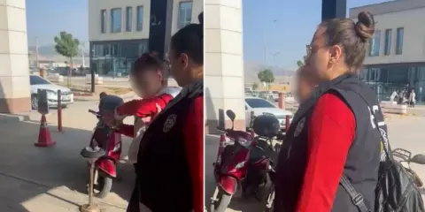 Karnını doyuran kediye taşla saldıran kadın yakalandı