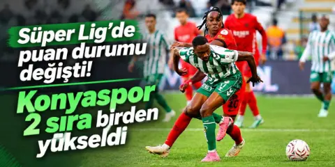 Süper Lig’de 9. hafta tamamlandı! Konyaspor nefes aldı, işte güncel puan durumu