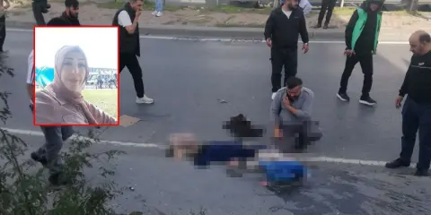 Yürek yakan kaza! 2 çocuğu için kendini feda eden anne öldü