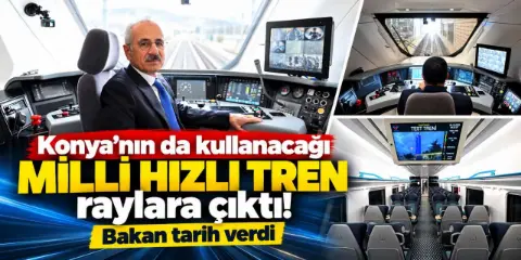Yerli ve milli tren Konya’ya ulaşımı hızlandıracak! 250 kilometre hıza ulaştı