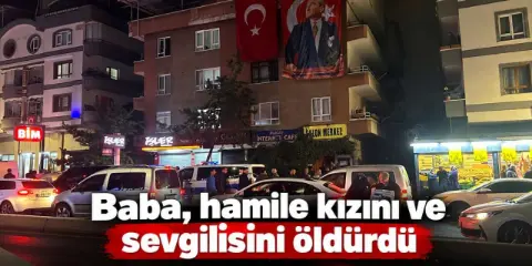Hamile kızını öldürüp kaçtı