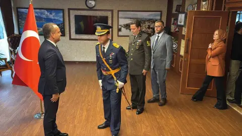29 Ekim Cumhuriyet Bayramı kutlamaları kapsamında kortej yürüyüşü düze