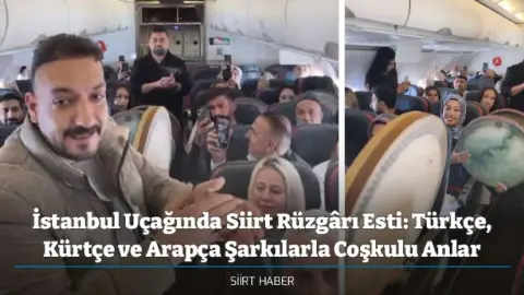 Gökyüzünde Kültür Şöleni: Siirtli Sanatçıdan Uçakta Üç Dilli Konser