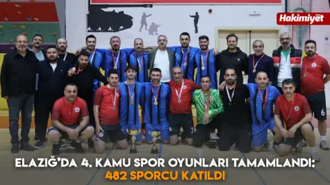 Elazığ'da Kamu Spor Oyunları 482 Sporcuyla Tamamlandı