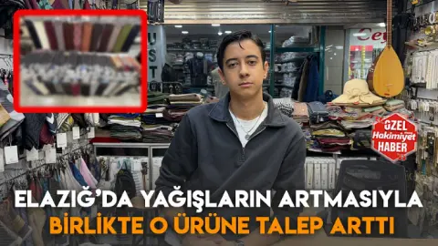 Elazığ’da yağışların artmasıyla birlikte o ürüne talep arttı