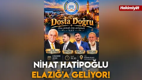 Nihat Hatipoğlu 3 Kasım'da Keban'da Sevenleriyle Buluşacak
