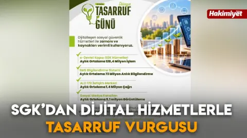 SGK’dan dijital hizmetlerle tasarruf vurgusu