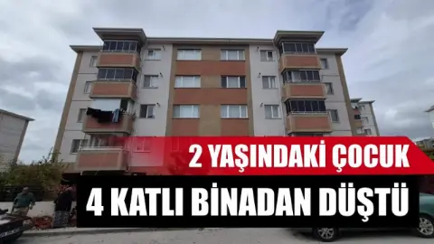 Eskişehir'de İkinci Kattan Düşen Minik Çocuk Hastaneye Kaldırıldı