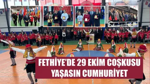 Fethiye’de 29 Ekim coşkusu: Yaşasın Cumhuriyet