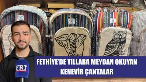 Fethiye’de yıllara meydan okuyan kenevir çantalar