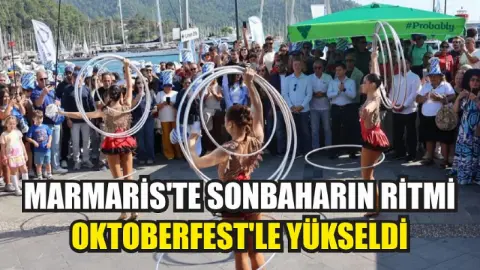 Marmaris'te sonbaharın ritmi Oktoberfest'le yükseldi