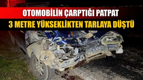 Bolvadin'de Trafik Kazası: Tarım Aracı Üç Metreden Tarlaya Uçtu