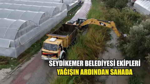 Seydikemer'de Sel ve Taşkınlara Karşı Belediye Seferberliği