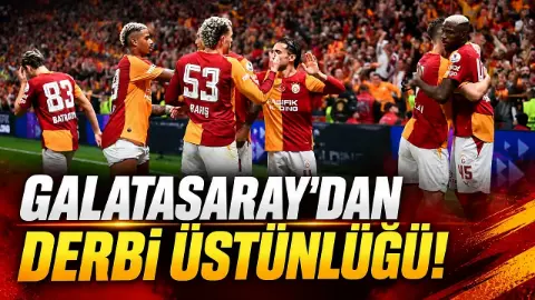Galatasaray, RAMS Park'ta Fenerbahçe'yi 2-1 yenerek 18. derbide 7. galibiyetini aldı