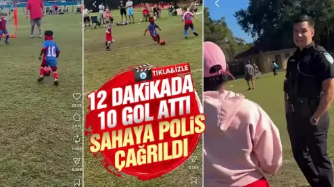 Futbol maçında akılalmaz olay