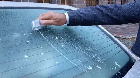 Kars'ta dondurucu soğuklar etkili oluyor: Termometreler eksi 6 dereceyi gösterdi