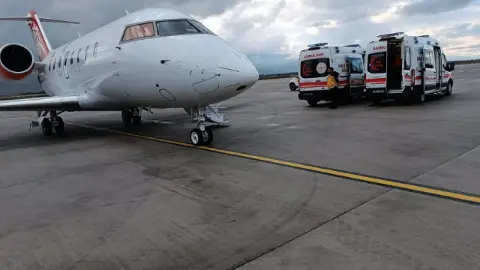 Uçak ambulans 20 haftalık Ertuğrul bebek için havalandı