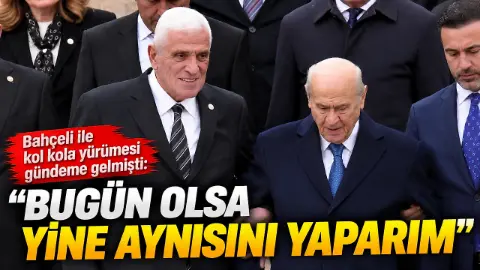 Bahçeli ile kol kola yürümesi gündeme gelmişti: Bugün olsa yine aynısını yaparım