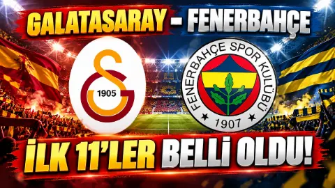 Galatasaray-Fenerbahçe derbisinde 11'ler belli oldu, Osimhen ve Lukaku sahada