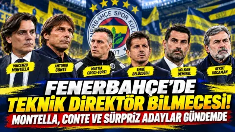 Fenerbahçe’de teknik direktör bilmecesi! Montella, Conte ve sürpriz adaylar gündemde