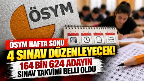 ÖSYM hafta sonu 4 sınav düzenleyecek
