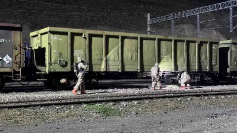 Kayseri'de yük treninde kimyasal sızıntı alarmı