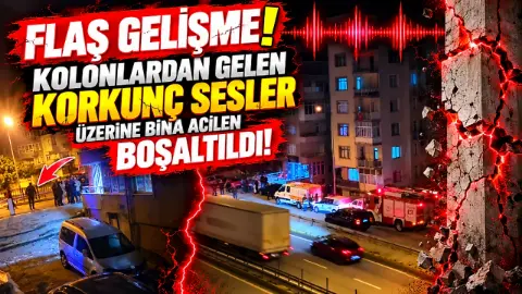 Binadan gelen sesler ekipleri alarma geçirdi!