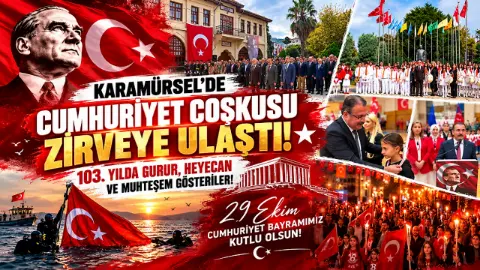 Karamürsel’de Cumhuriyet Coşkusu Zirveye Ulaştı!