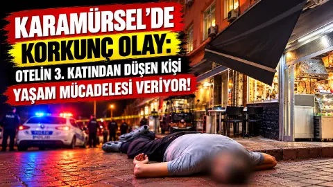 Otelin 3. Katından Düşen Kişi Yaşam Mücadelesi Veriyor!