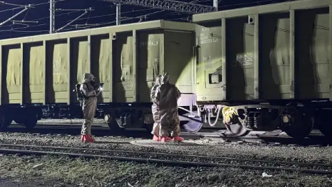 Kayseri'de yük treninde kimyasal sızıntı alarmı