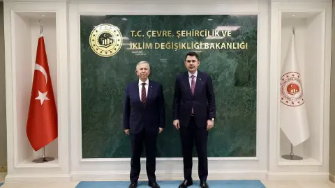 Bakan Kurum, Başkanı Mansur Yavaş’ı kabul etti!