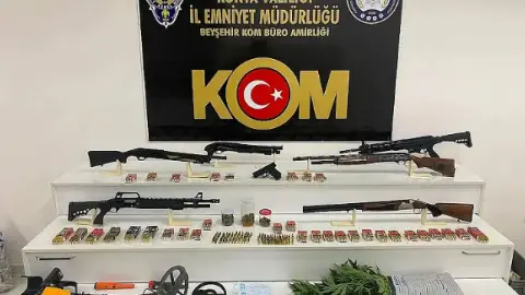 Konya’da dev operasyon: Cephanelik ele geçirildi!