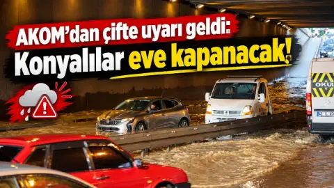 Konya'da Fırtına Alarmı: 29 Ekim'de Sağanak ve Fırtına Bekleniyor