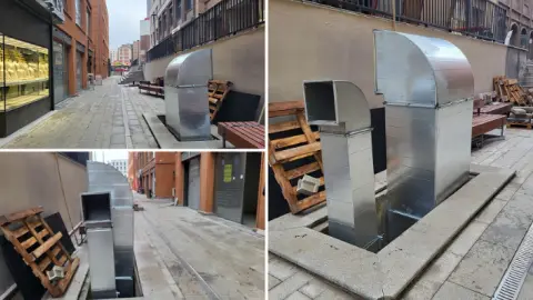 Estetik diye yüz binlerce lira harcamışlardı! Koca bacayı dükkan önüne kurdular!