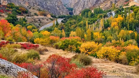 Malatya'nın saklı cennetinde kartpostallık görseller