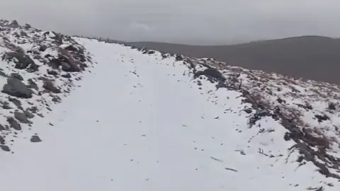 Malatya’da kış yüzünü gösterdi! Yama Dağı beyaza büründü