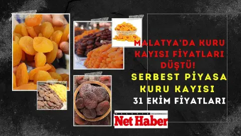 Malatya'da kuru kayısı fiyatları düştü! Serbest piyasa kuru kayısı 31 Ekim fiyatları